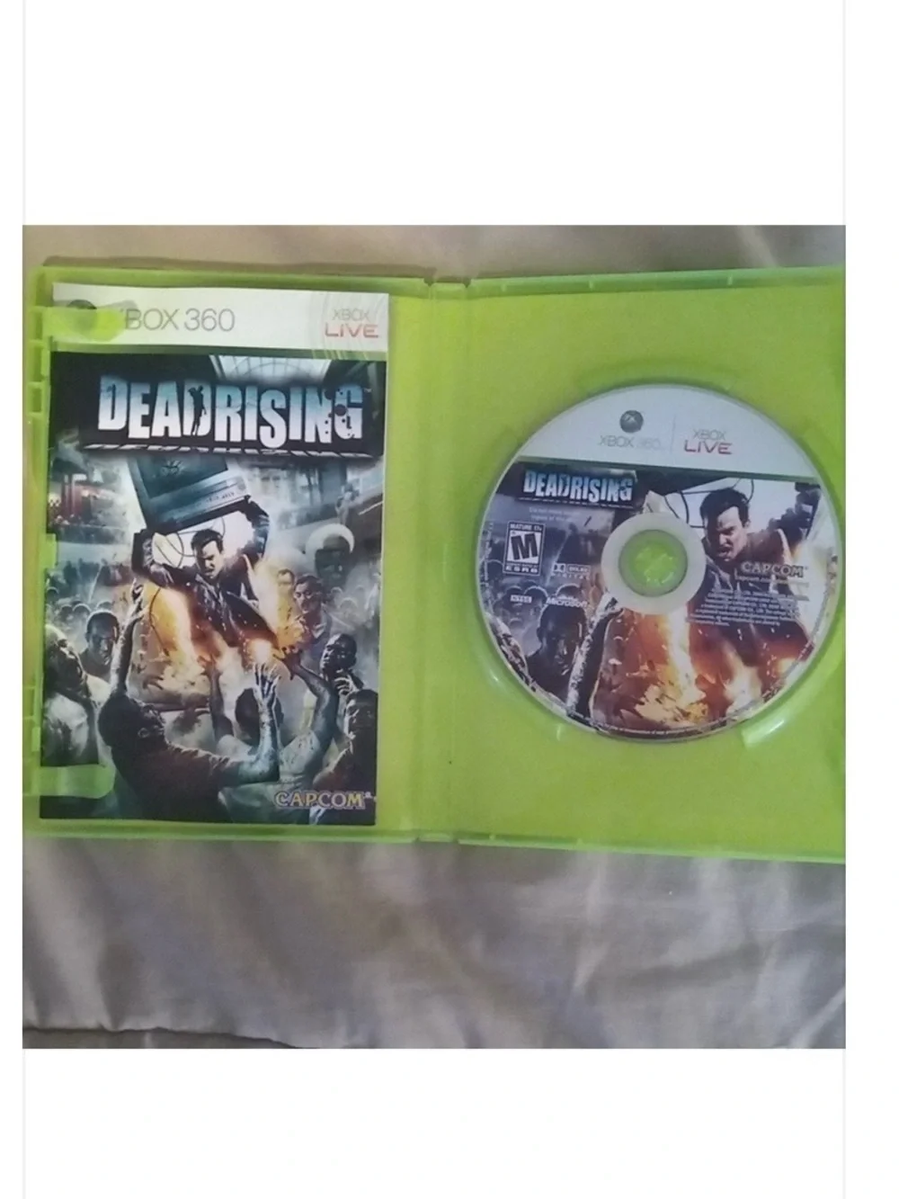 DEADRISING XBOX 360 Video Game 2006 Y2K Capcom/Microsoft PLAYS FINE M For Mature